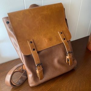 Vegan leather backpack